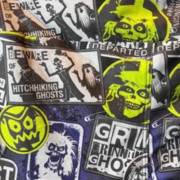 Disney Parks HAUNTED MANSION 3/4 Length Capri Leggings Size Large NEW w/ Tags - Picture 2 of 2